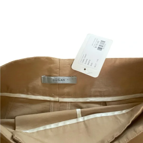 Dusan Khaki One Pocket Front Skirt S NWT - Picture 3 of 6